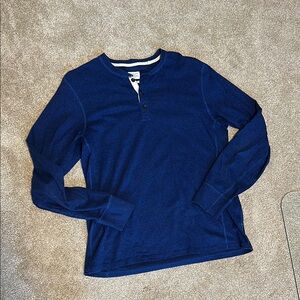 Men's rag & bone Blue Henley Sweater